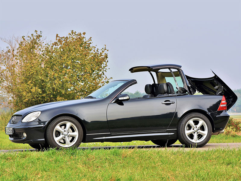 Mercedes Cabrio mit Faltdach